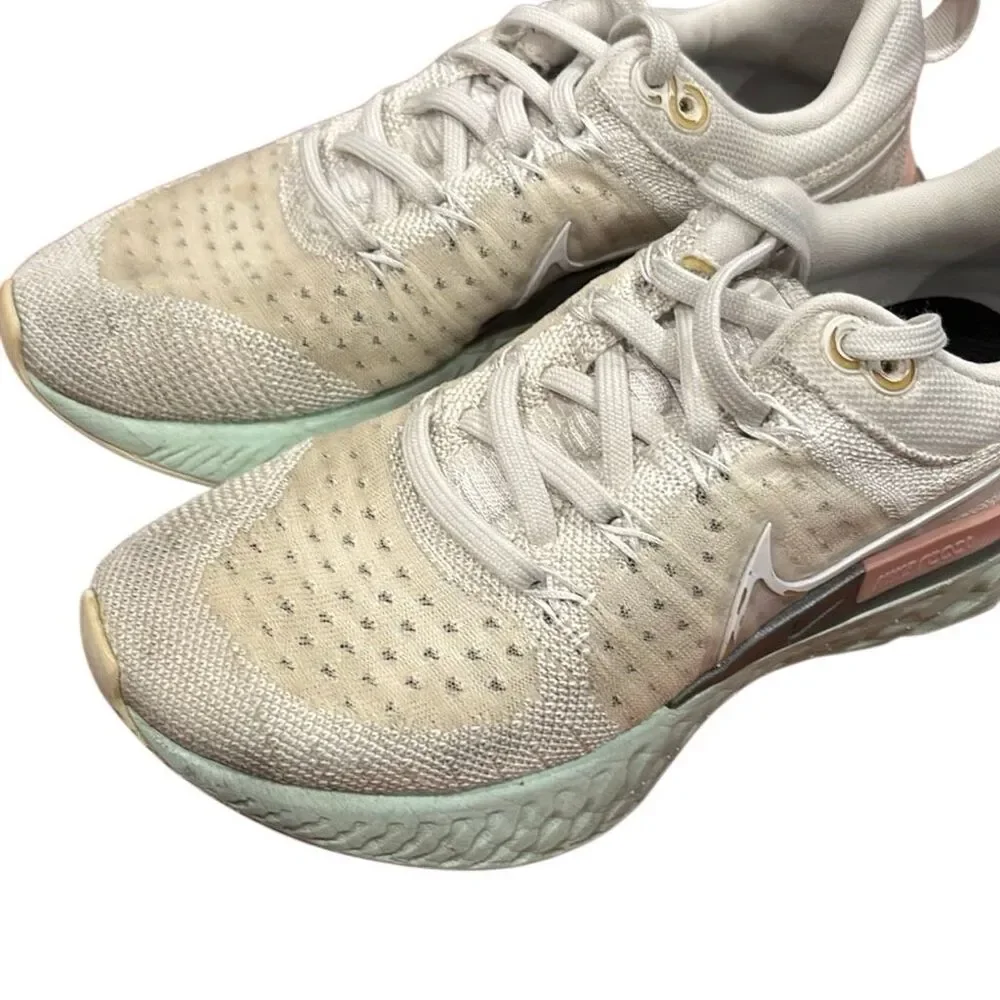 Nike React Infinity Run Flyknit – Phantom/Pink/Mint | Women’s Size 5.5